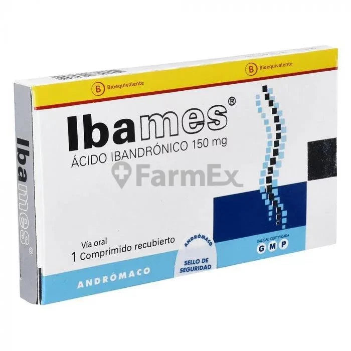 Ibames 150 mg x 1 comprimidos ( vencimiento abril 2024) susc-1 de 2 meses Farmex-Suscripciones-Persistente